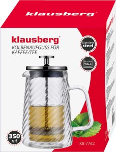 Klausberg ZAPARZACZ TŁOKOWY DO KAWY/HERBATY TERMICZNY 350ml KLAUSBERG KB-7762 10