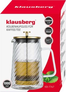 Klausberg ZAPARZACZ TŁOKOWY DO KAWY/HERBATY TERMICZNY 1000ml KLAUSBERG KB-7767 10