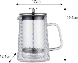 Klausberg ZAPARZACZ TŁOKOWY DO KAWY/HERBATY TERMICZNY 600ml KB-7763 9
