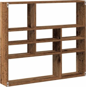 vidaXL vidaXL Półka ścienna, stare drewno 90x16x78 cm materiał drewnopochodny 6