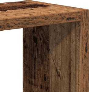 vidaXL vidaXL Półka ścienna, stare drewno 90x16x78 cm materiał drewnopochodny 7