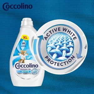 Coccolino  Coccolino White XL Żel Do Prania Białych Tkanin 68 Prań 2,72l 12