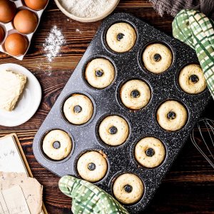 Klausberg KB-7841: Granitowa forma do pieczenia 12 pączków donut 2