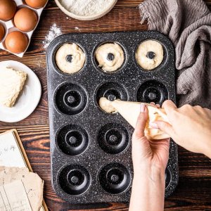 Klausberg KB-7841: Granitowa forma do pieczenia 12 pączków donut 3