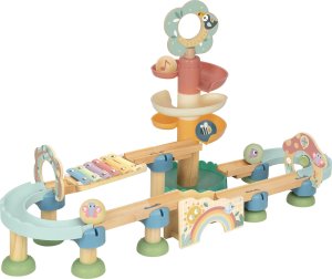 Tooky Toy Tooky Toy Drewniany Muzyczny Tor Kulkowy Kulodrom 44 el. Pastelowe 1
