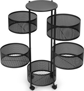 ModernHome Regał kuchenny pomocnik organizer obrotowe półki 5 poziomów metal ModernHome 4