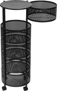 ModernHome Regał kuchenny pomocnik organizer obrotowe półki 5 poziomów metal ModernHome 5