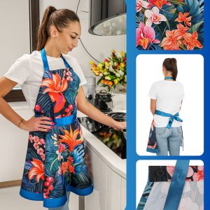 Froster Nitly Paradise Blue - Fartuch Sukienka - elegancki prezent dla Żony 6