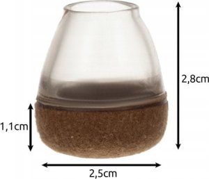 Ruhhy Nakładki na nogi krzesła - zestaw 4 szt. Ruhhy 4