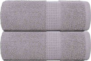 vidaXL Ręczniki mydlane 2 szt. Szare 30x30 cm 360 gsm 100% bawełna 1