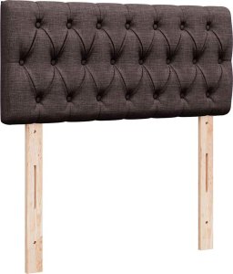 vidaXL vidaXL Rama łóżka otomana z materacem, brązowa, 90x190 cm, tkanina 8