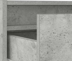 vidaXL vidaXL Szafka pod TV z oświetleniem LED, szarość betonu, 75x35,5x25 cm 11