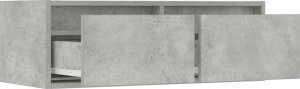 vidaXL vidaXL Szafka pod TV z oświetleniem LED, szarość betonu, 75x35,5x25 cm 10