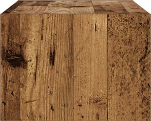 vidaXL vidaXL Szafka pod TV z oświetleniem LED, stare drewno, 75x35,5x25 cm 8