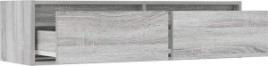 vidaXL vidaXL Szafka pod TV z LED, szary dąb sonoma, 100x35,5x25 cm 10