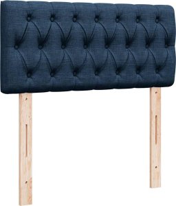 vidaXL vidaXL Łóżko otomana z materacem, niebieskie, 90x200 cm, tkanina 8