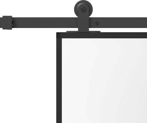 vidaXL vidaXL Drzwi przesuwne z zestawem okuć Szkło hartowane i aluminium 6