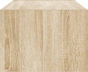 vidaXL vidaXL Szafka pod TV z oświetleniem LED, dąb sonoma, 100x35,5x25 cm 8