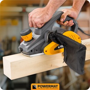 Powermat STRUG ELEKTRYCZNY DO DREWNA HEBLARKA 2000W HEBEL STOLARSKI STRUGARKA NOŻE 12