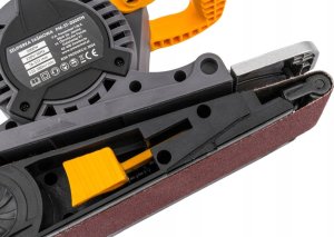 Szlifierka Powermat SZLIFIERKA TAŚMOWA DO DREWNA METALU RĘCZNA STOŁOWA Z REGULACJĄ MOCNA 2000W 6
