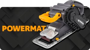 Szlifierka Powermat SZLIFIERKA TAŚMOWA DO DREWNA METALU RĘCZNA STOŁOWA Z REGULACJĄ MOCNA 2000W 10