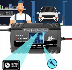 ExtraLink EXTRALINK AUTOMATYCZNY PROSTOWNIK DO AKUMULATORA 12/24V 8A NIEBIESKI 11