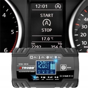 ExtraLink EXTRALINK AUTOMATYCZNY PROSTOWNIK DO AKUMULATORA 12/24V 8A NIEBIESKI 12