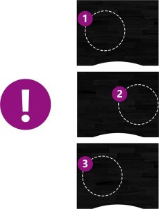 vidaXL Blat biurka, ciemnobrązowy, 100x80x2,5 cm, lite drewno dębowe 7