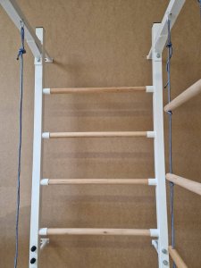 Małpiszon Drabinka gimnastyczna do ćwiczeń metalowa beżowa Sport Child 4