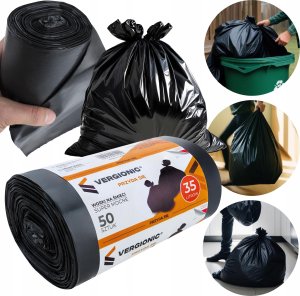 VERGIONIC Worki na śmieci 35l 50 szt. do kosza, mocne, grube, 35l VERGIONIC 2