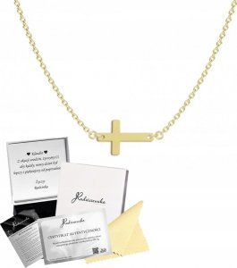 Radziszewska Jewellery Naszyjnik z Krzyżykiem srebro pozłacane 6