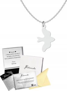 Radziszewska Jewellery Naszyjnik Srebrny Gołębica Gołąb Łańcuszek 925 Prezent Bierzmowanie GRAWER 1