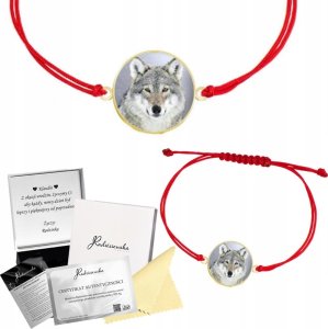 Radziszewska Jewellery Bransoletka Złota Wilk Foto Biżuteria Prezent Sznurek 925 GRAWER GRATIS 1