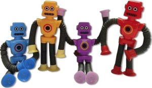 Figurka Pegaz Toys Figurka sprężynowa teleskopowa przyssawka Robot 1