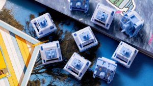 Akko Creamy Cyan Switches mechaniczny 5-Pin clicky MX-Stem 50g - 45 Stck 2