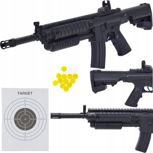 Skleplolki KARABIN PISTOLET NA KULKI BB 6MM CELOWNIK REPLIKA ZABAWKA BROŃ 1
