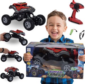 Skleplolki Auto Zdalnie Sterowane Na Pilota Samochód Terenowy Akumulator 4x4 Czerwony 1