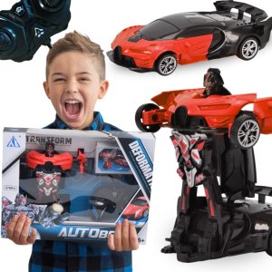 Skleplolki Auto Robot Samochód Zdalnie Sterowany Transformer 2w1 Na Pilot Akumulator 1