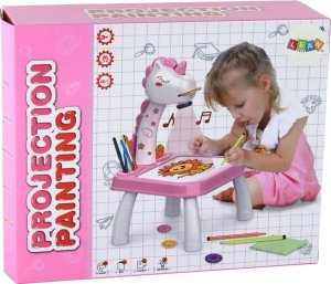 LeanToys Projektor Do Rysowania Jednorożec Pisaki Wkładki Różowy 6