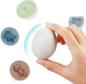 LeanToys Edukacyjny Zestaw Jajek Sorter Dinozaury Układanka 12 Sztuk 2