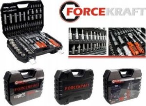 Zestaw narzędzi Forcekraft Zestaw narzędzi 108el. 1/4" & 1/2" (6-kątnych) (4-32mm) 3