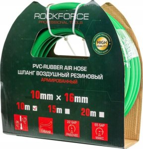 Rockforce Wąż gumowy do powietrza wzmocniony 10mm x 10m 1