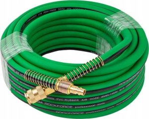 Rockforce Wąż gumowy pneumatyczny zbrojony 8mm x 15m z szybkozłączkami 4
