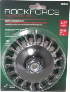 Rockforce Szczotka kątowa tarczowa twarda do szlifierek, 115mm 1
