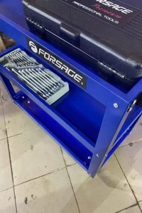 Wózek narzędziowy Forsage Wózek narzędziowy, warsztatowy z 3 półkami, na kółkach 8