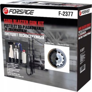 Forsage Pistolet do piaskowania piaskarka zbiornik 1l 2