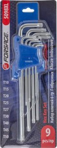 Forsage Zestaw kluczy TORX ekstra długich 9el. (T10, T15, T20, T25, T27, T30, T40, T45, T50) 2