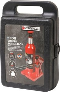 Forsage Lewarek hydrauliczny 2t z zaworem (h min 150mm, h max 278mm, waga 2,6 kg) w walizce 3