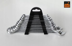 Isma Klucze płasko-oczkowe 12 el. (6,7,8,9, 10,11,12,13,14,17,19,22mm) 2