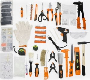 Zestaw narzędzi Isma Zestaw narzędzi uniwersalny skrzynka stołek 1500el. 3